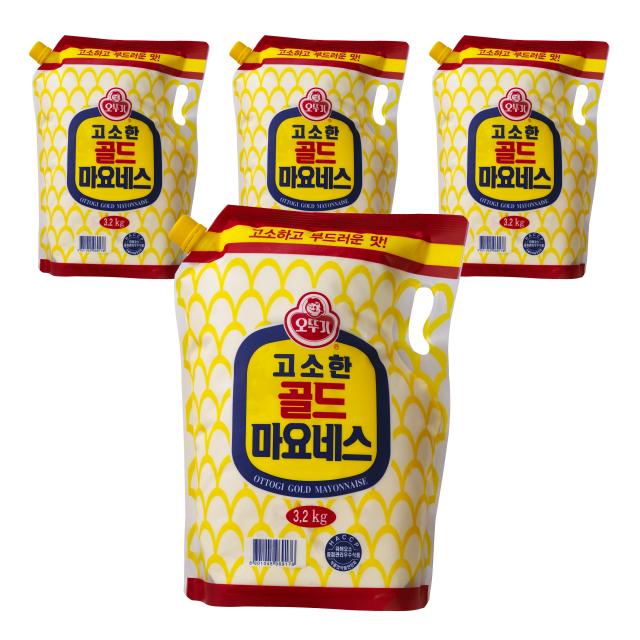 오뚜기 골드마요네스 스텐딩파우치 3.2kg, 3.2kg, 4개