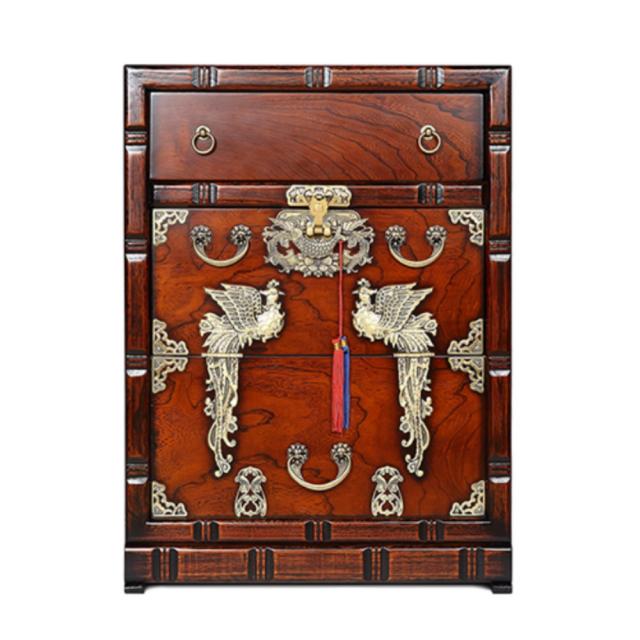 민규네고가구 봉황 반닫이 제기함 서랍장, 혼합색상