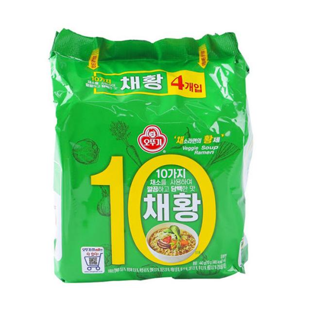 오뚜기 채황 라면 110g 4개