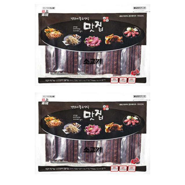 극상소재 맛집 반려동물 간식 360g, 소고기, 2개