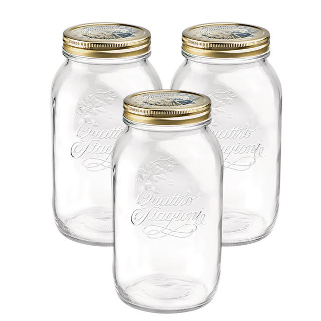 보르미올리 콰트로 스타지오니 자 유리저장병, 1500ml, 3개입