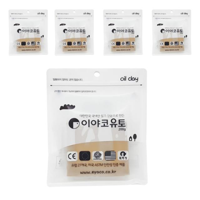 이야코 소프트 유토 200g, 5개, 단일색상