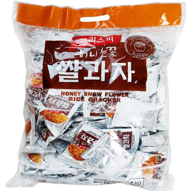 크리스피 허니눈꽃 쌀과자, 1kg, 1개