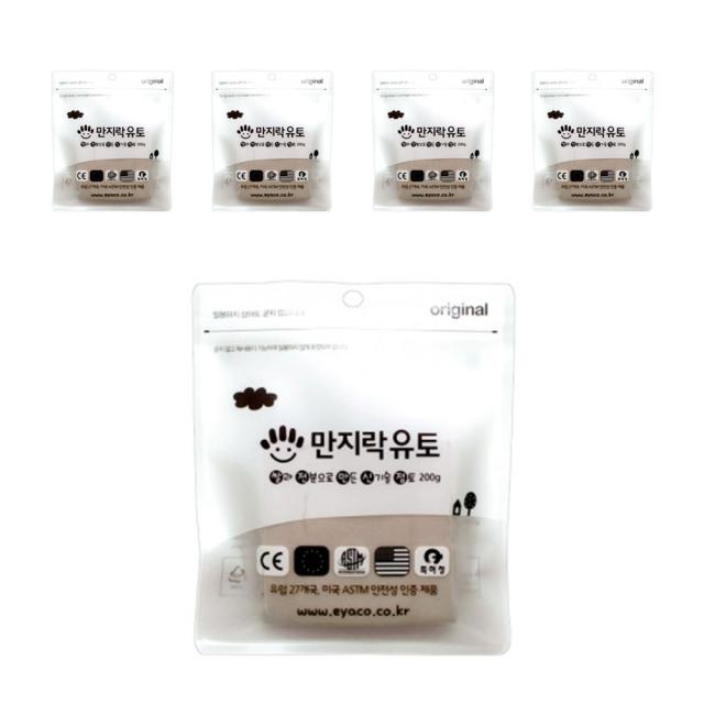 만지락 소프트 유토 200g 5개 단일색상