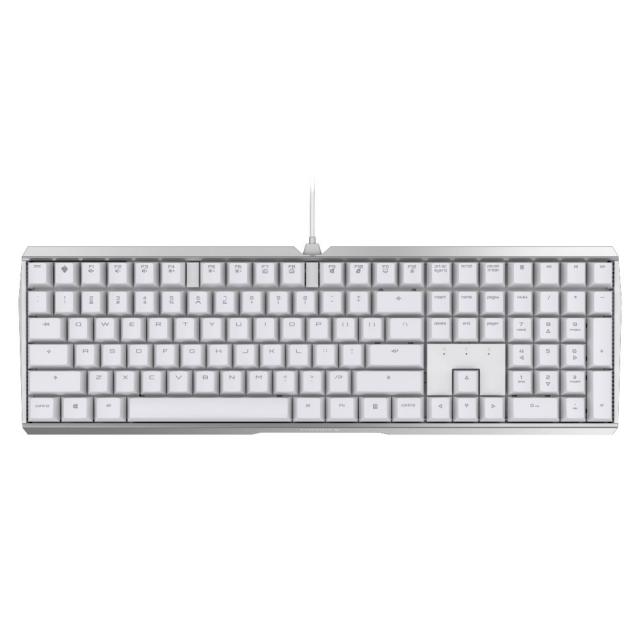 CHERRY MX BOARD 3.0S 기계식 흑축 키보드 + 높이조절 고무패드, G80-3870LUAKR-2, 화이트(흑축)
