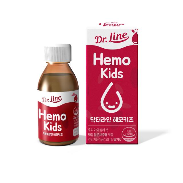 닥터라인 헤모키즈 맛있는 딸기맛 유아철분제 120ml 1개
