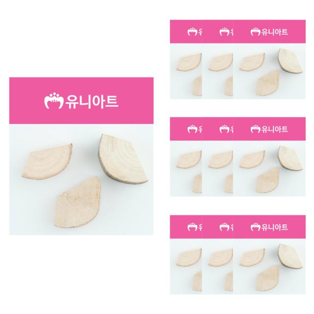 유니아트 천연나무조각, 52번, 10개
