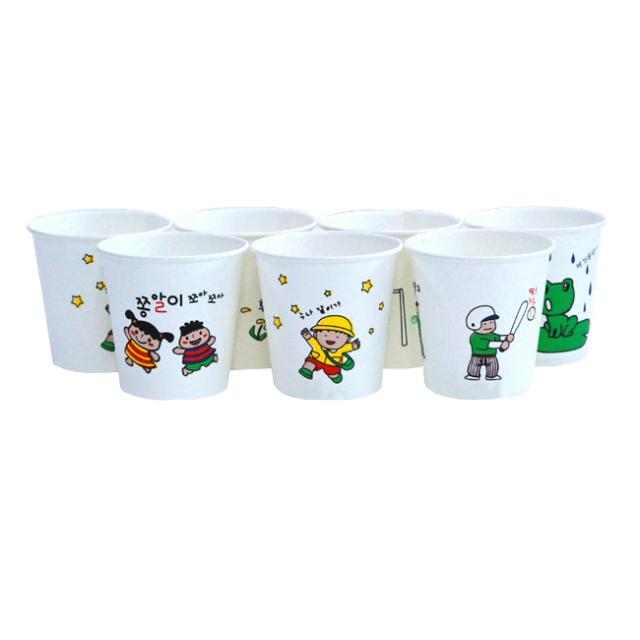 아이들 예쁜 캐릭터 종이컵 180ml 1개 2000개입