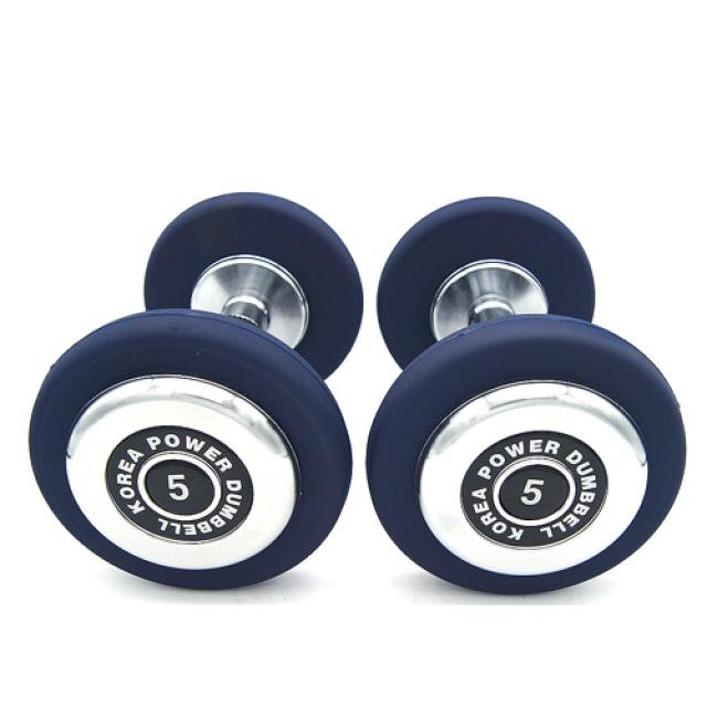 파워헬스 우레탄 아령 네이비 2p 5kg
