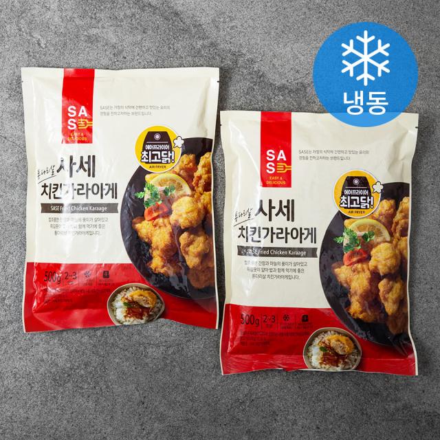 사세 치킨 가라아게 (냉동), 500g, 2개