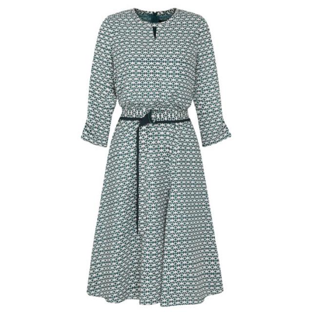 케이엘 스퀘어 도트 프린트 원피스