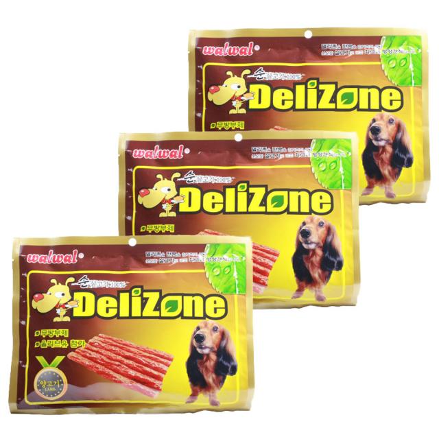 델리존 강아지간식 순살고기 스틱 400g, 양고기맛, 3개