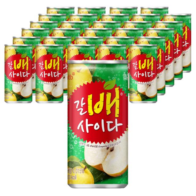해태음료 갈배 사이다, 30개, 210ml