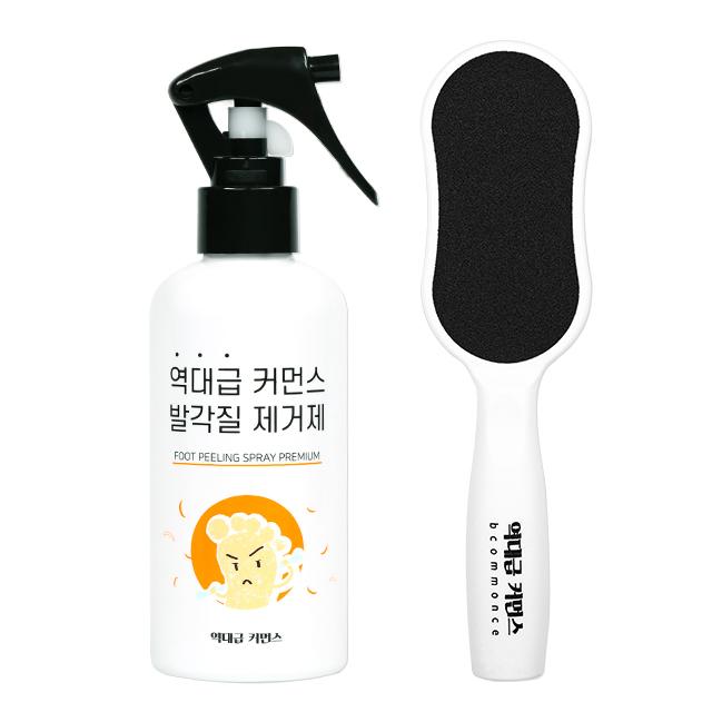 역대급커먼스 발각질 제거제 스프레이 200ml + 풋파일 세트, 1세트