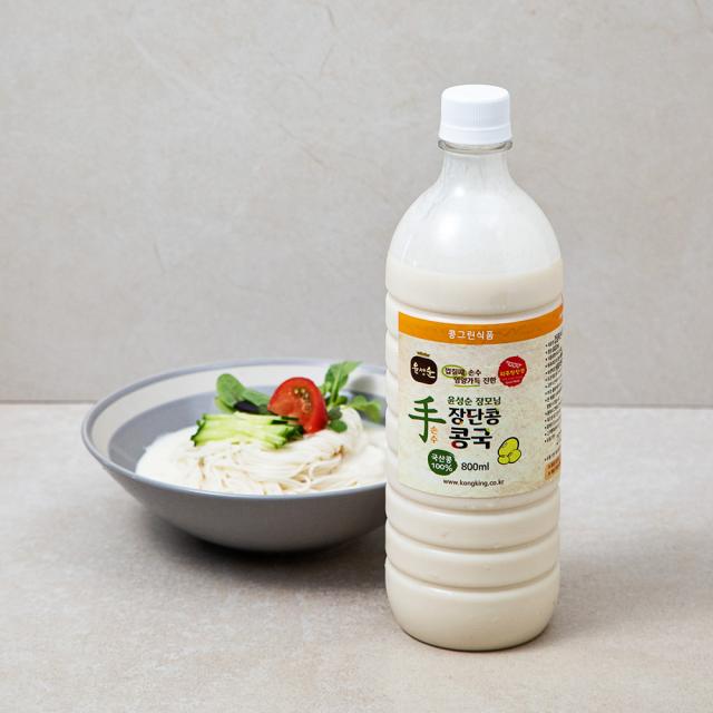 껍질째 손수 영양가득 진한 윤성순장모님 장단콩 콩국, 800ml, 1개