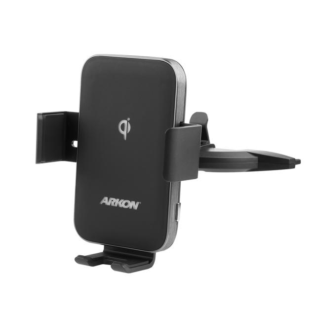 ARKON 무선N오토 FOD 차량용 CD슬롯 무선충전 핸드폰 거치대 AWC3CD, 1개, 혼합색상