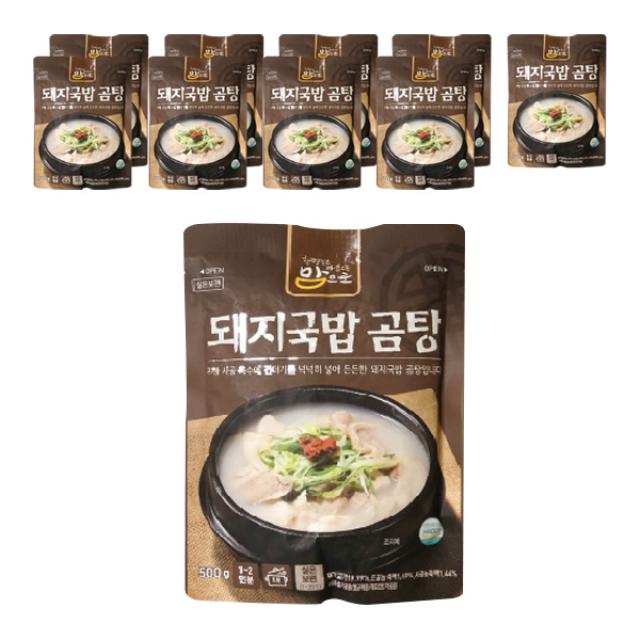 맘으로 돼지국밥 곰탕, 500g, 10개