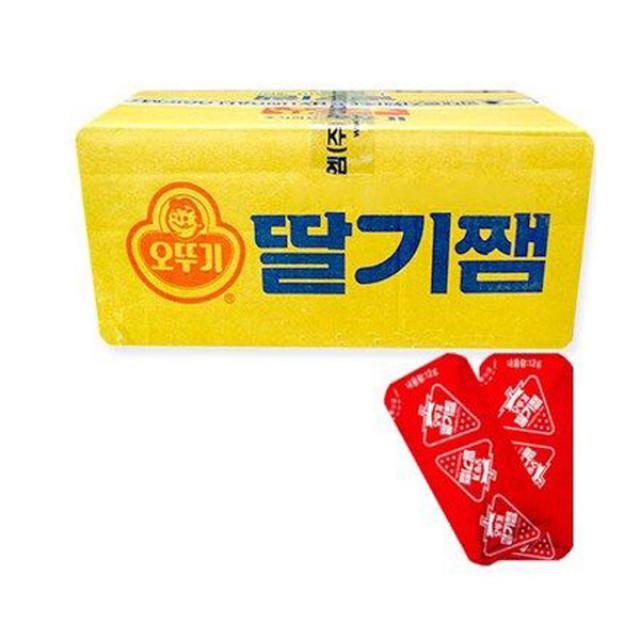 오뚜기 일회용 딸기쨈 500개 12g