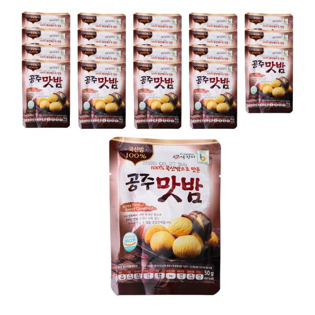 농가애 공주맛밤, 50g, 20개