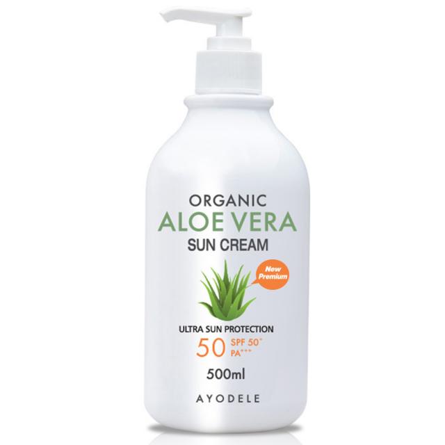 아요델 알로에베라 선크림 Spf50+ Pa+++ 500ml 1개