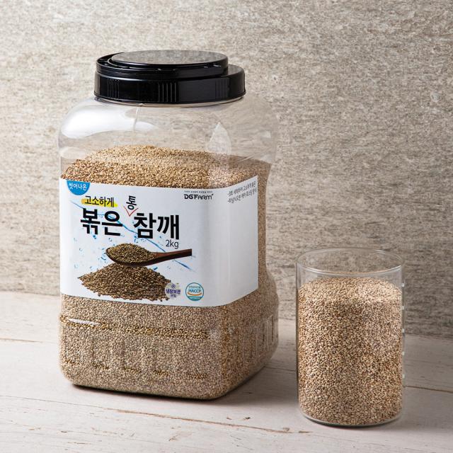 대구농산 씻어나온 볶은참깨 2kg 1통