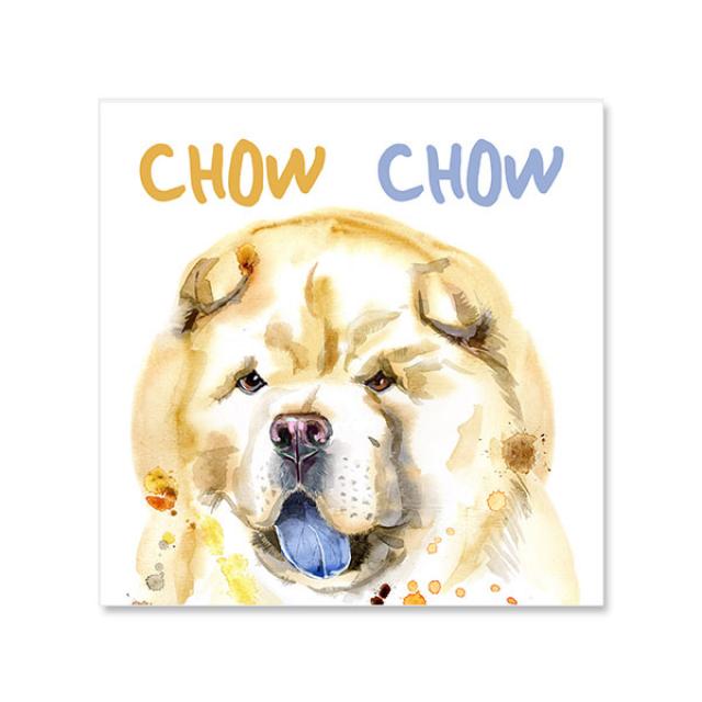 소소한감성 동물 시리즈 수채화 캔버스 프린팅 액자 DOG I SSO-WP_DOG09