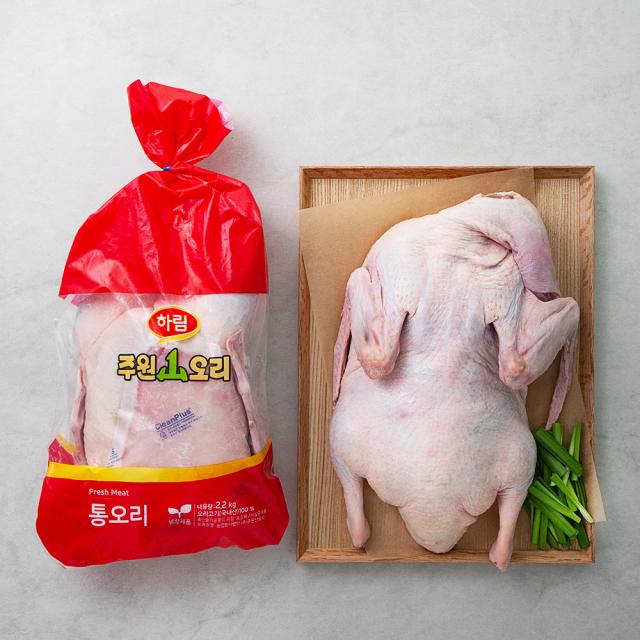 주원산오리 통오리, 2.2kg, 1봉