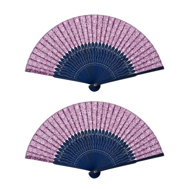 잔꽃 접부채, 보라색, 2개