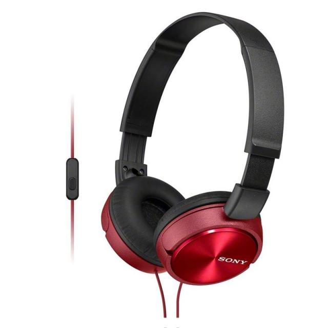 소니 접이식 헤드폰, 레드, MDR-ZX310AP