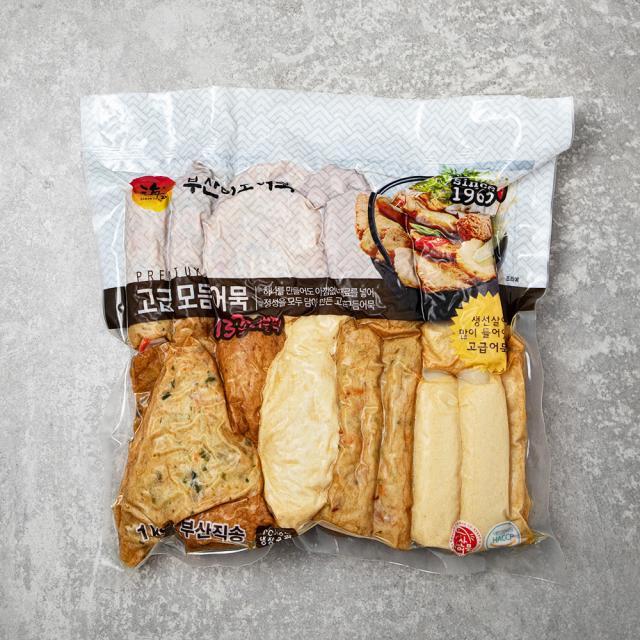 부산미도어묵 진공 고급 모듬어묵 13종 더블팩, 1kg, 1개