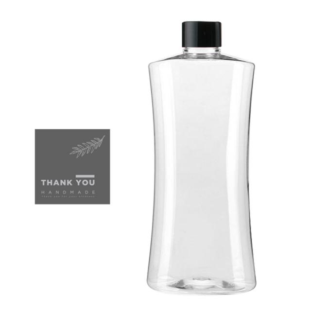 페트병 투명 검정캡 500ml AA500 10p + 스티커 11 10p, 1세트