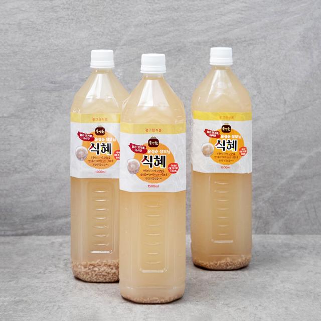 윤성순 맑은 엿기름 16시간 식혜, 1500ml, 3개