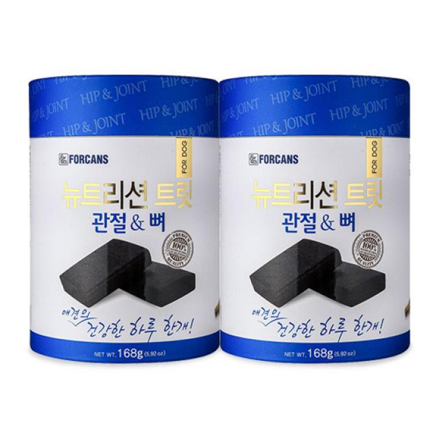 포켄스 강아지 영양제 뉴트리션 트릿 관절&뼈 글루코사민 + 상어연골 + 녹색입홍합 2개