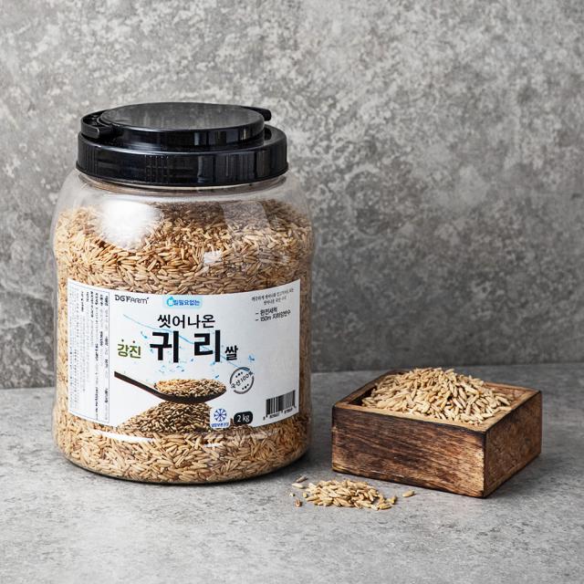 대구농산 씻어나온 국산 강진 귀리쌀 2kg 1통