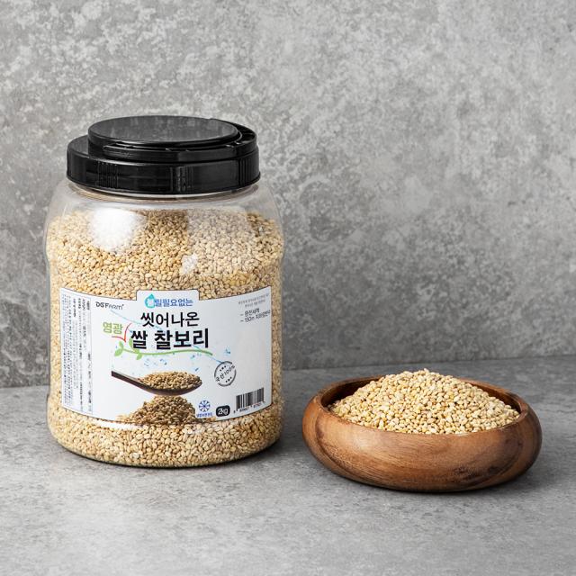 대구농산 씻어나온 국산 영광 쌀찰보리 2kg 1통