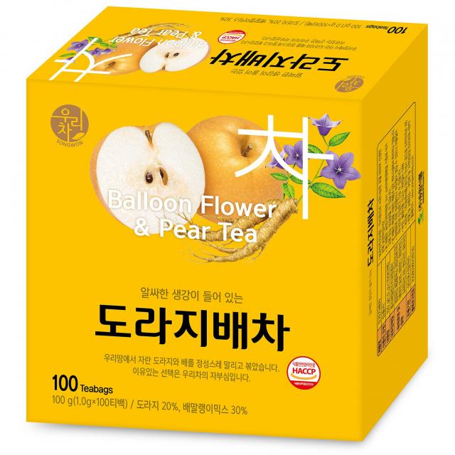 우리차 도라지배차, 1g, 100개