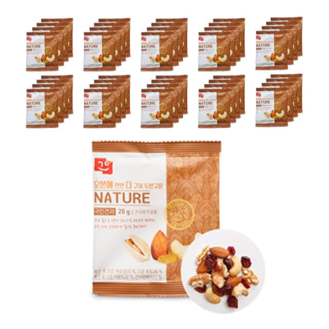 국민견과 오븐에 한번더 구워 두번 구운 네이쳐 견과, 100개