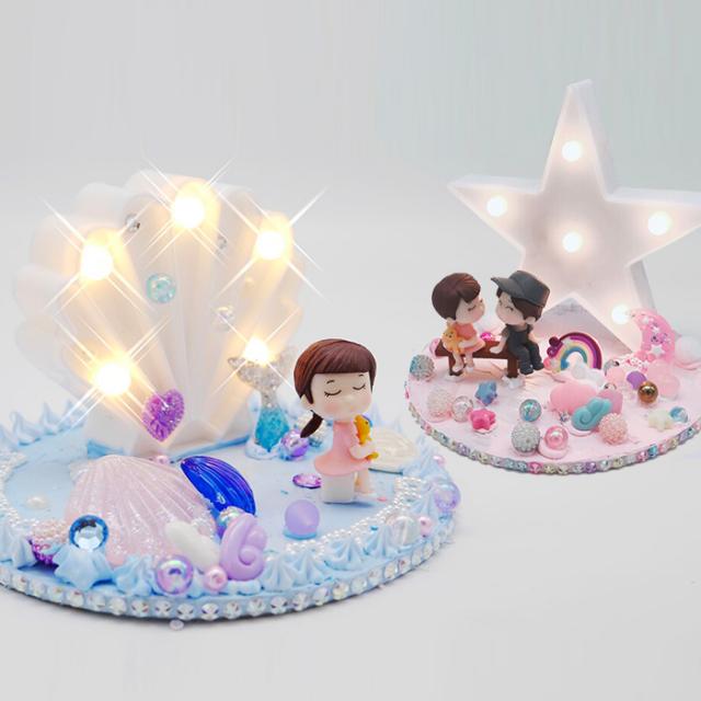 마퀴라이트 나만의 무드등 만들기 DIY 재료 2종 세트, 별, 조개