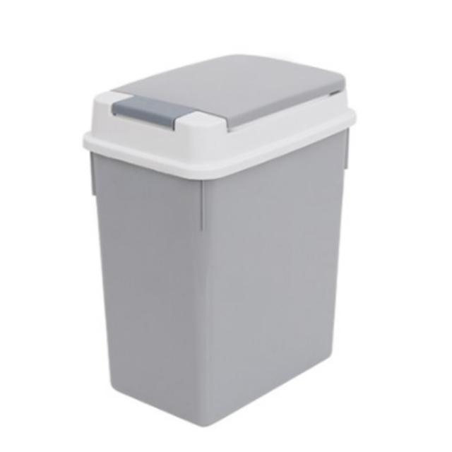 네이쳐리빙 모노블 원터치 휴지통 20L, 1개, 그레이