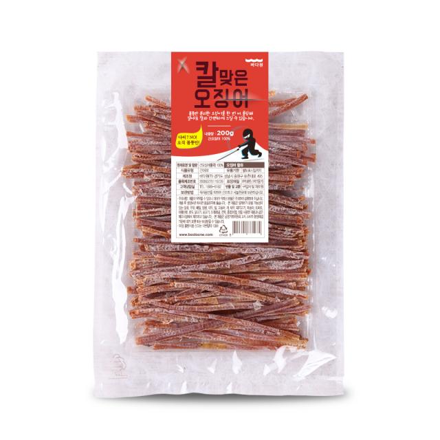 바다원 칼맞은 오징어, 200g, 1개