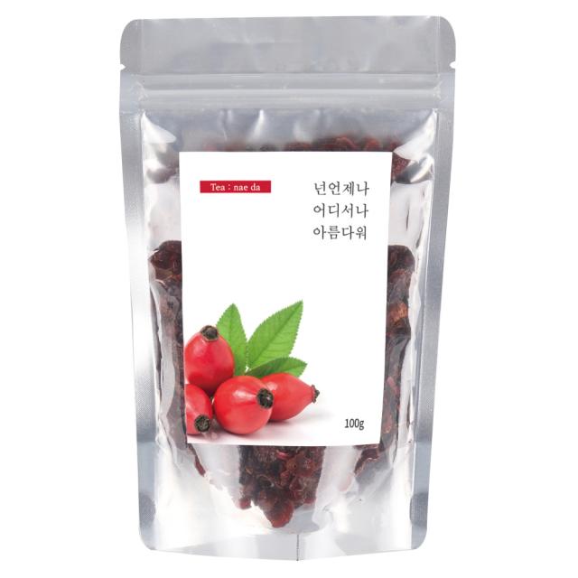 티내다 로즈힙차 원물 리필팩, 100g, 1개