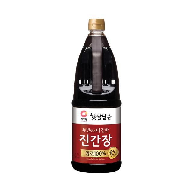 청정원 두번달여 더 진한 진간장골드, 1.7L, 1개