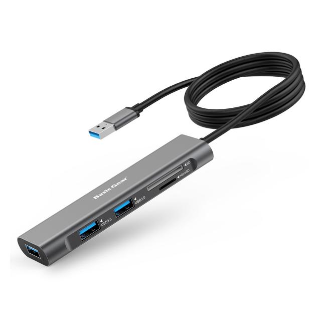 베이직기어 Usb 3.0 5 In 1 멀티허브 혼합색상