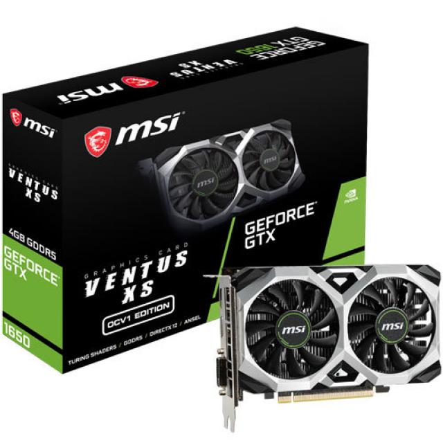 MSI 지포스 GTX 1650 벤투스 그래픽카드 S V1 OC D5 4GB, 단일상품