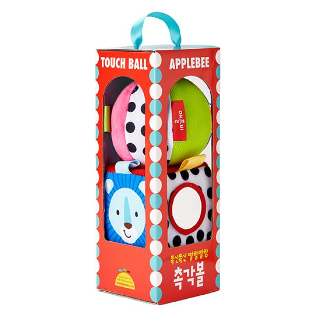 애플비 폭신폭신 딸랑딸랑 촉각볼 세트 혼합색상