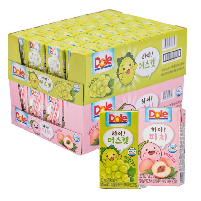 돌 주스 하이 피치 120ml x 32p + 하이 머스캣 120ml x 32p, 1세트