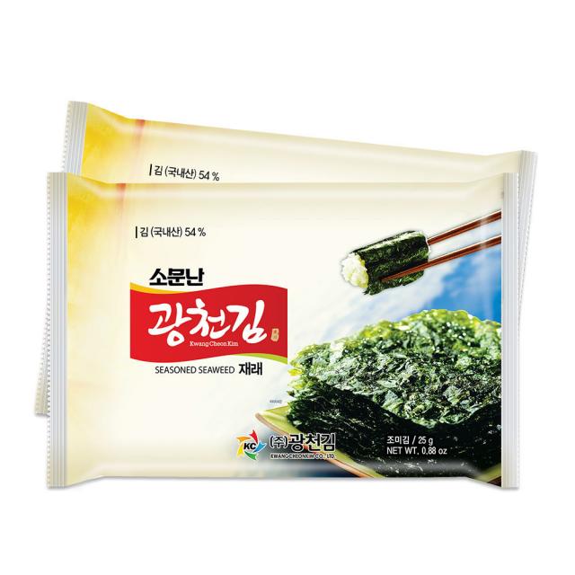 광천김 소문난 재래 전장김 25g 20개