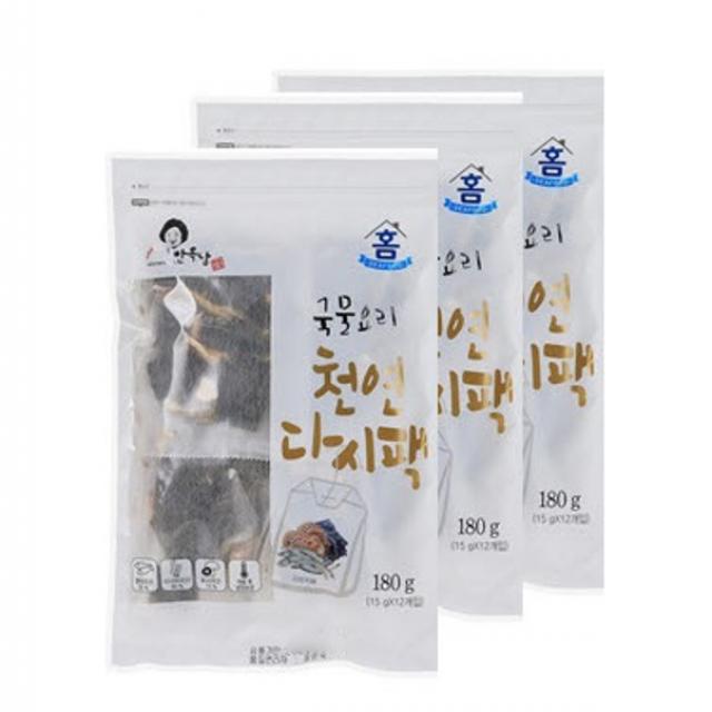 안옥남 국물요리 다시팩, 3개, 180g