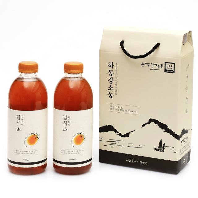 하동감사농원 3년 자연숙성 발효 감식초, 1000ml, 2개