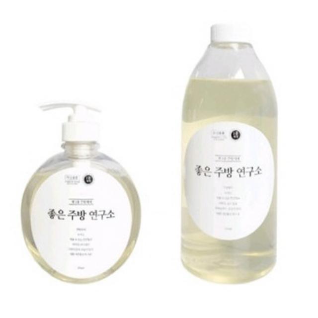 포고니아 좋은 주방 연구소 자연유래성분 제1종 주방세제 본품 500ml + 리필 1000ml, 1세트